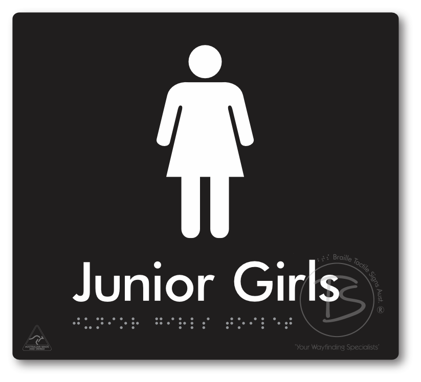 Junior Girls Toilet - Braille Tactile Signs Aust.
