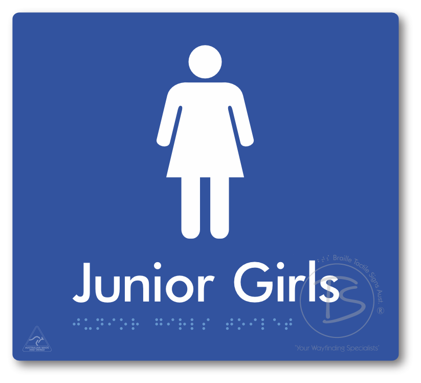 Junior Girls Toilet - Braille Tactile Signs Aust.