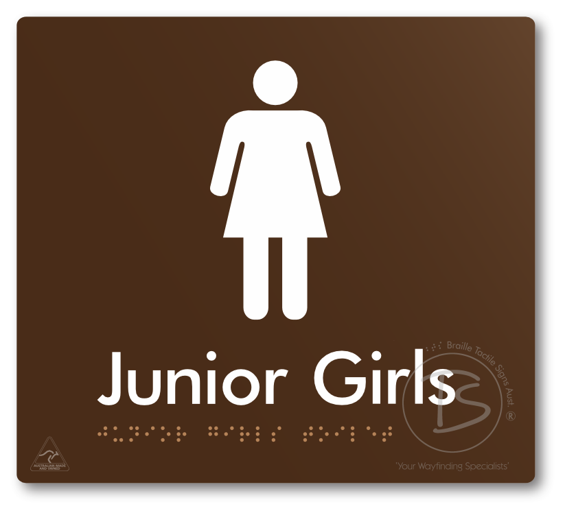 Junior Girls Toilet - Braille Tactile Signs Aust.