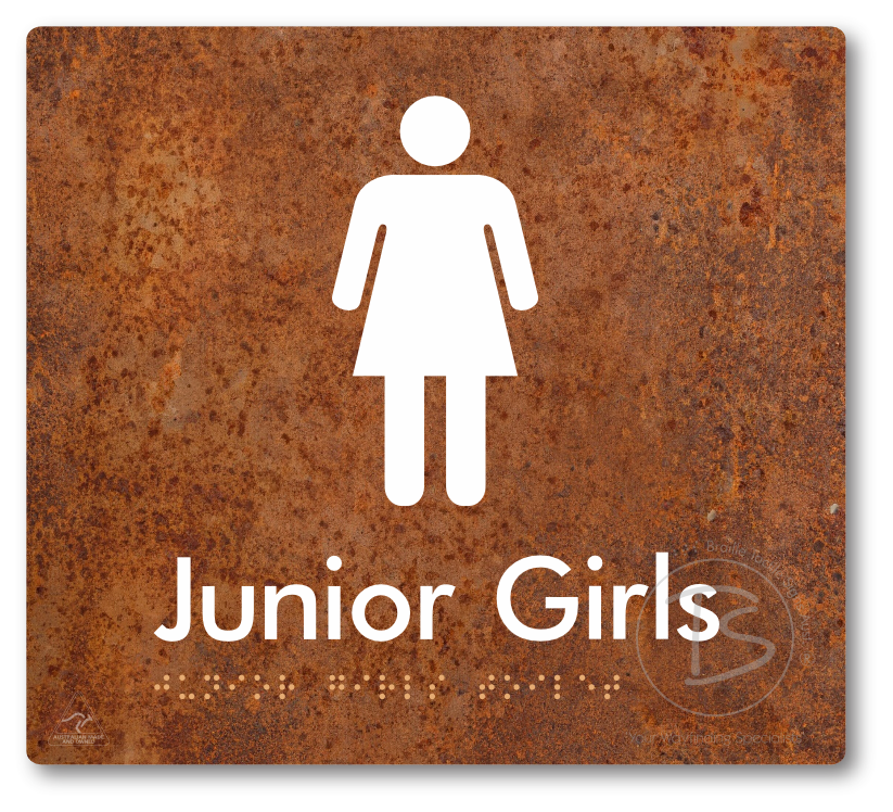 Junior Girls Toilet - Braille Tactile Signs Aust.