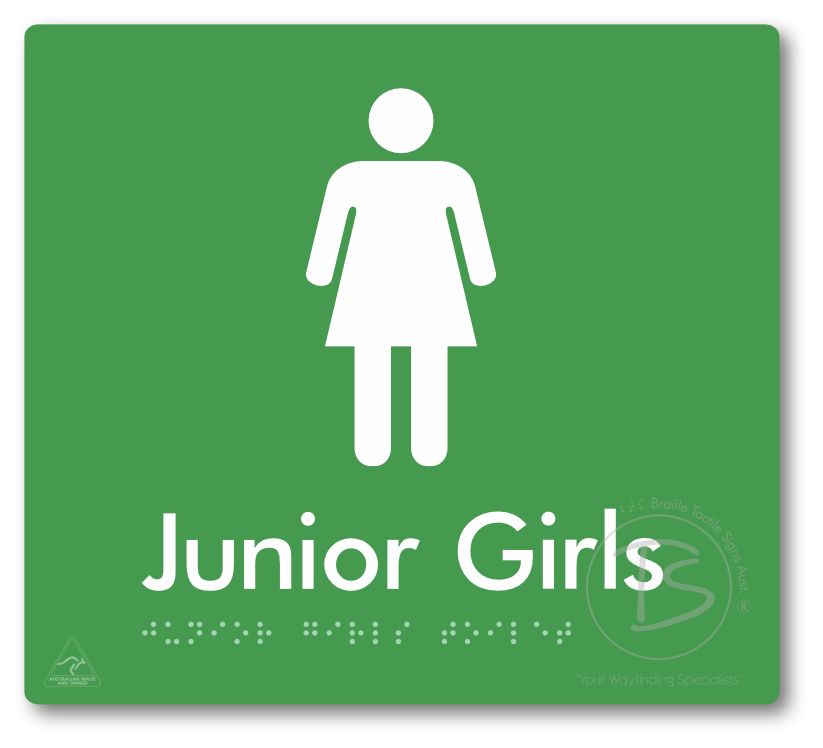 Junior Girls Toilet - Braille Tactile Signs Aust.