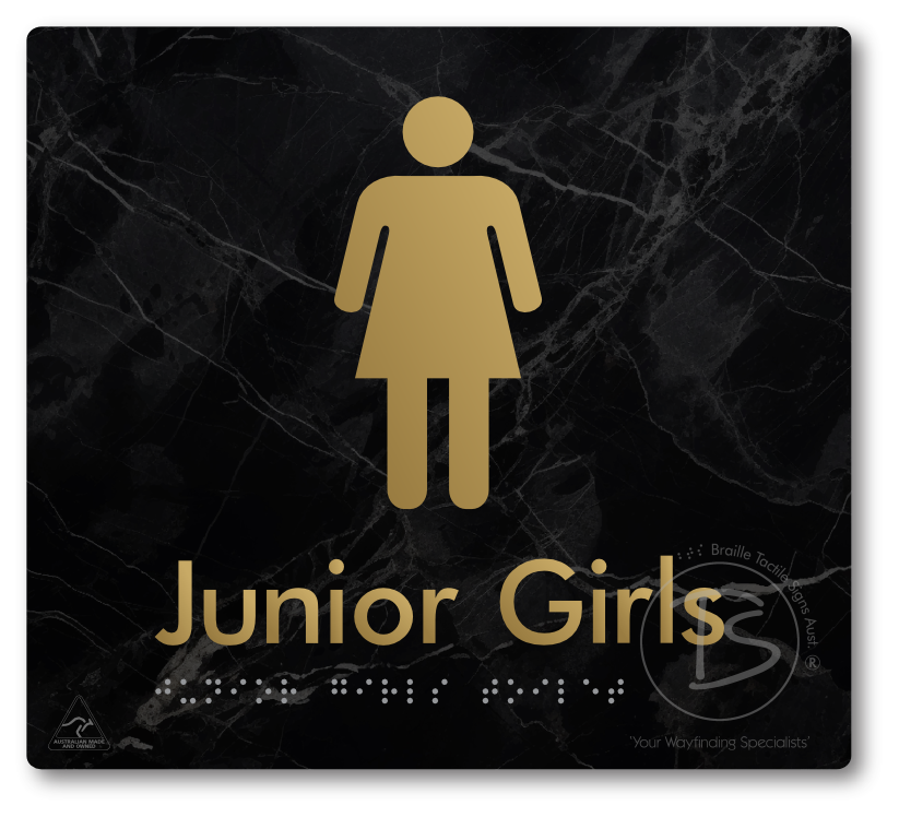 Junior Girls Toilet - Braille Tactile Signs Aust.