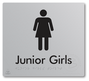 Junior Girls Toilet - Braille Tactile Signs Aust.