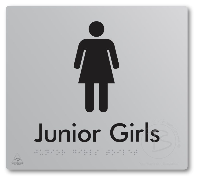 Junior Girls Toilet - Braille Tactile Signs Aust.