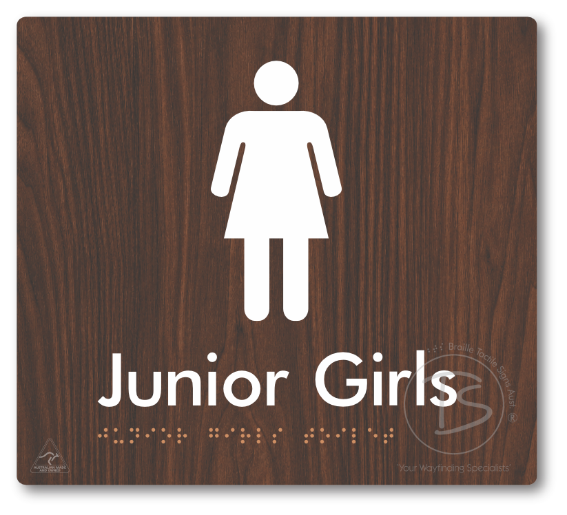Junior Girls Toilet - Braille Tactile Signs Aust.