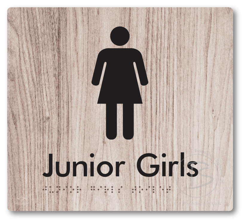 Junior Girls Toilet - Braille Tactile Signs Aust.