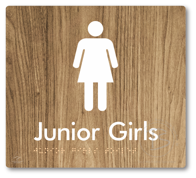 Junior Girls Toilet - Braille Tactile Signs Aust.