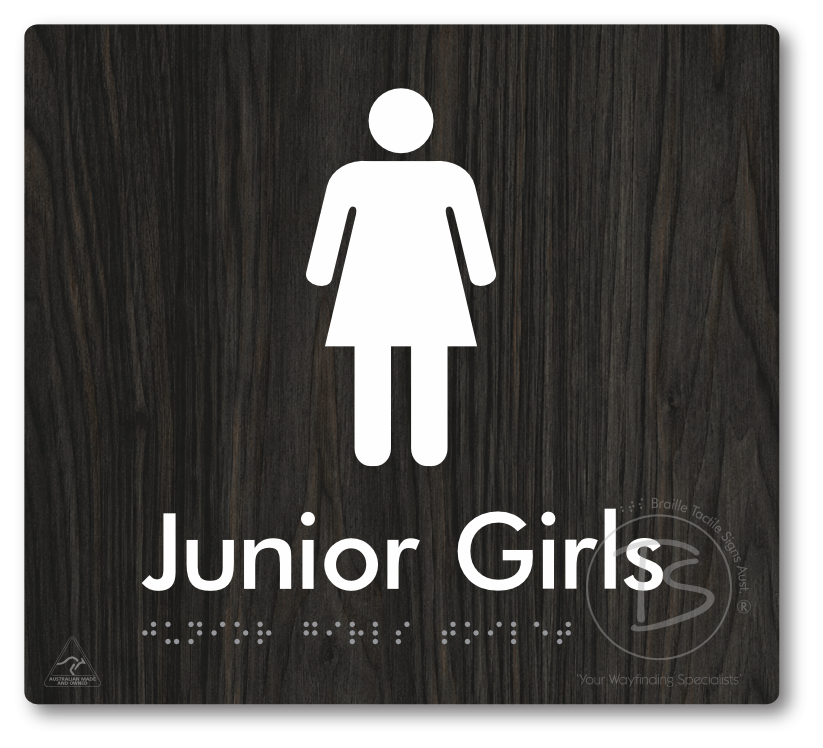 Junior Girls Toilet - Braille Tactile Signs Aust.