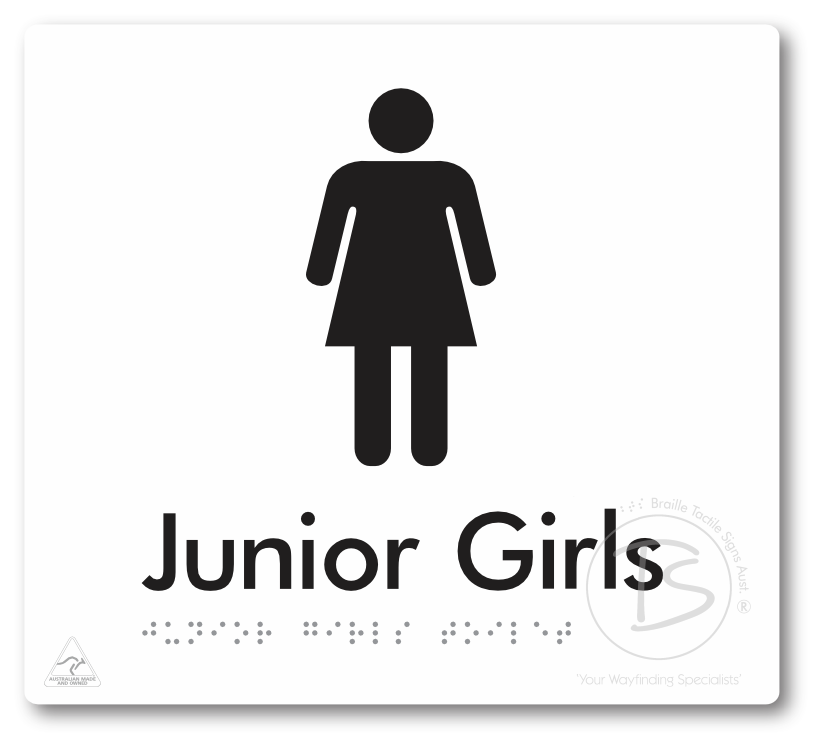 Junior Girls Toilet - Braille Tactile Signs Aust.