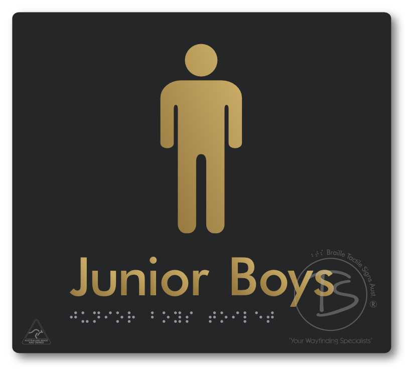 Junior Boys Toilet - Braille Tactile Signs Aust.