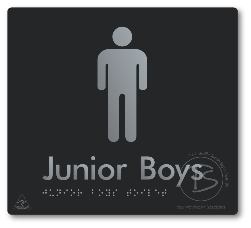 Junior Boys Toilet - Braille Tactile Signs Aust.