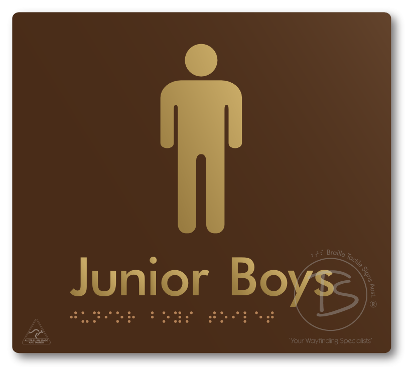 Junior Boys Toilet - Braille Tactile Signs Aust.