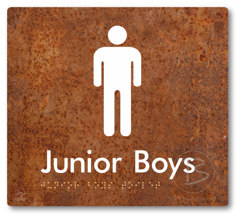 Junior Boys Toilet - Braille Tactile Signs Aust.