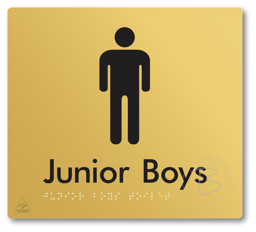 Junior Boys Toilet - Braille Tactile Signs Aust.