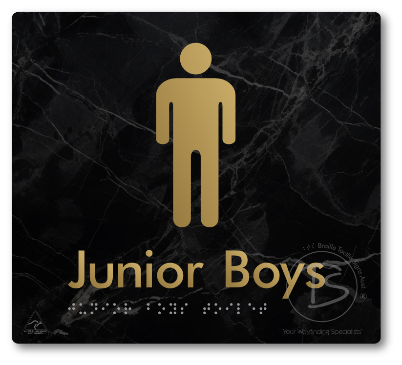 Junior Boys Toilet - Braille Tactile Signs Aust.