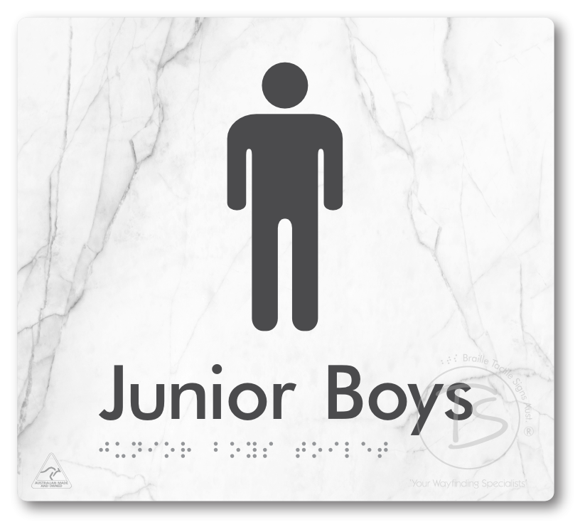 Junior Boys Toilet - Braille Tactile Signs Aust.