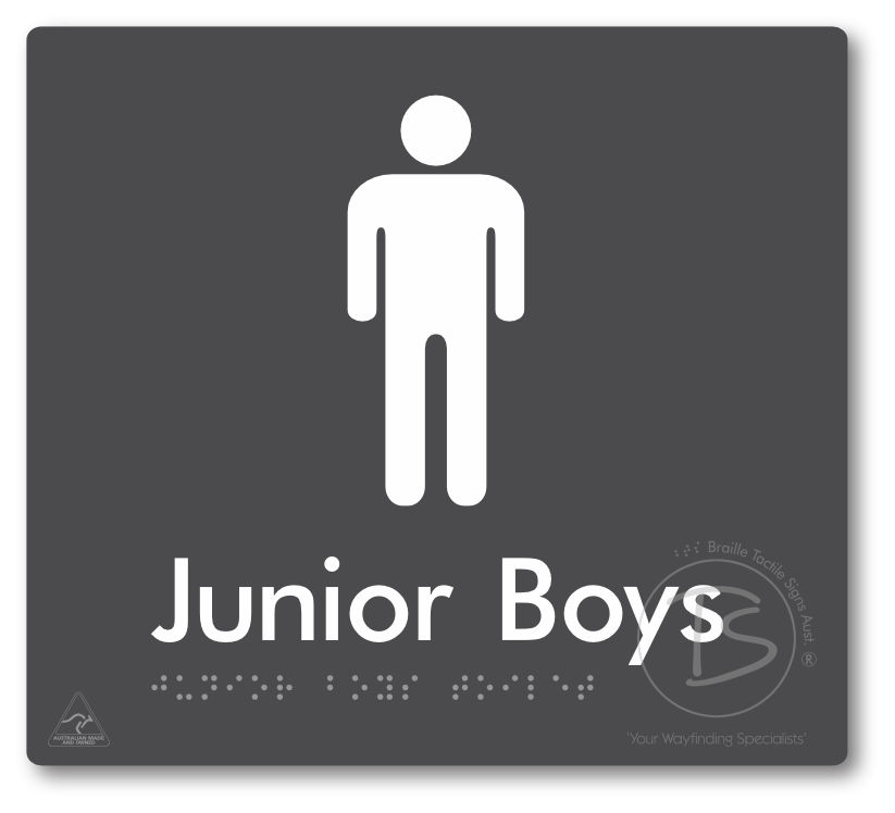 Junior Boys Toilet - Braille Tactile Signs Aust.