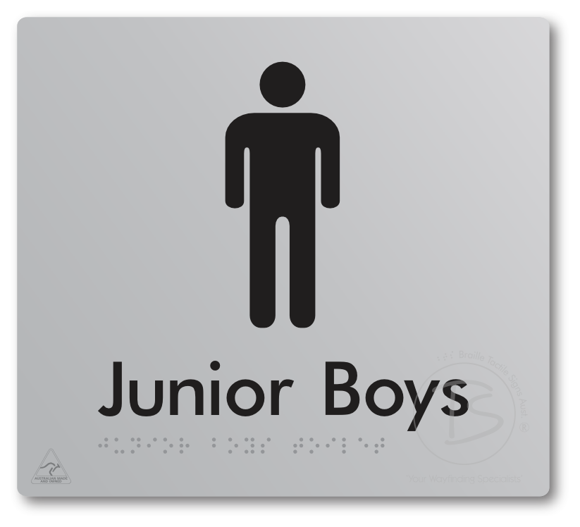 Junior Boys Toilet - Braille Tactile Signs Aust.