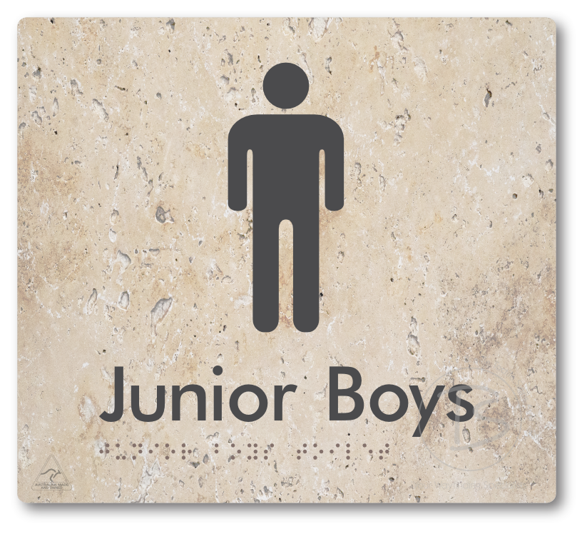 Junior Boys Toilet - Braille Tactile Signs Aust.