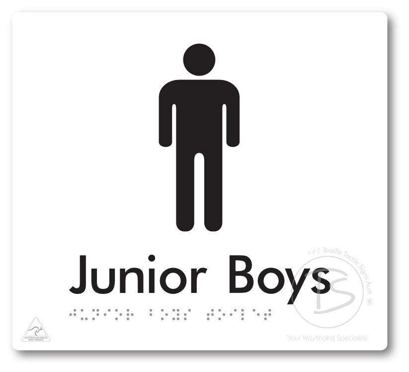 Junior Boys Toilet - Braille Tactile Signs Aust.