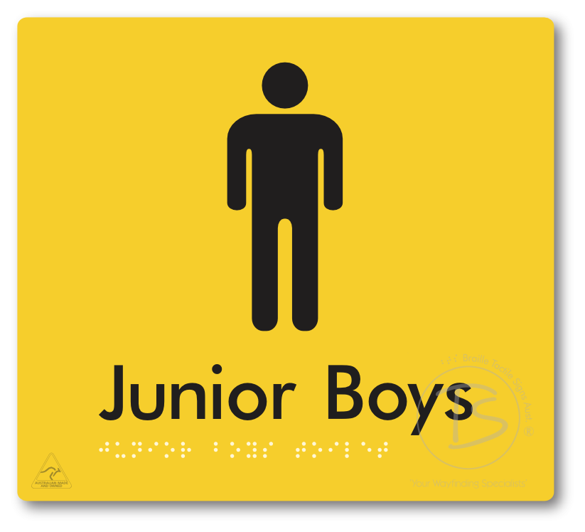 Junior Boys Toilet - Braille Tactile Signs Aust.