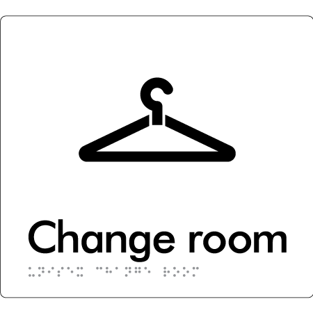 Unisex Change Room - Braille Tactile Signs Aust.