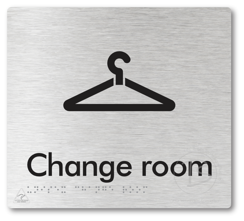 Unisex Change Room - Braille Tactile Signs Aust.