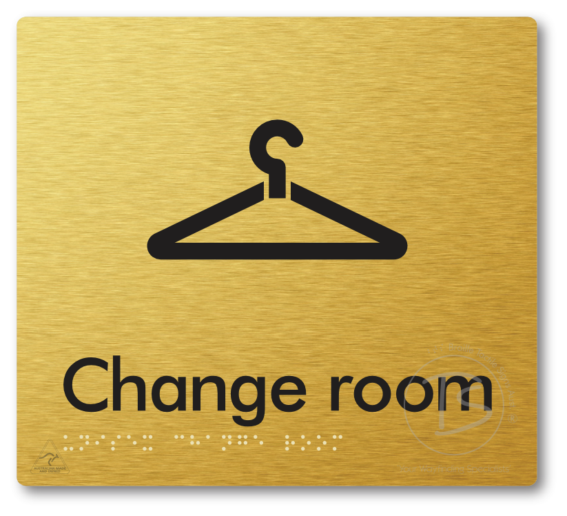 Unisex Change Room - Braille Tactile Signs Aust.