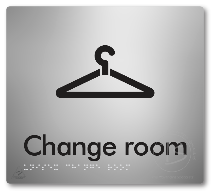 Unisex Change Room - Braille Tactile Signs Aust.