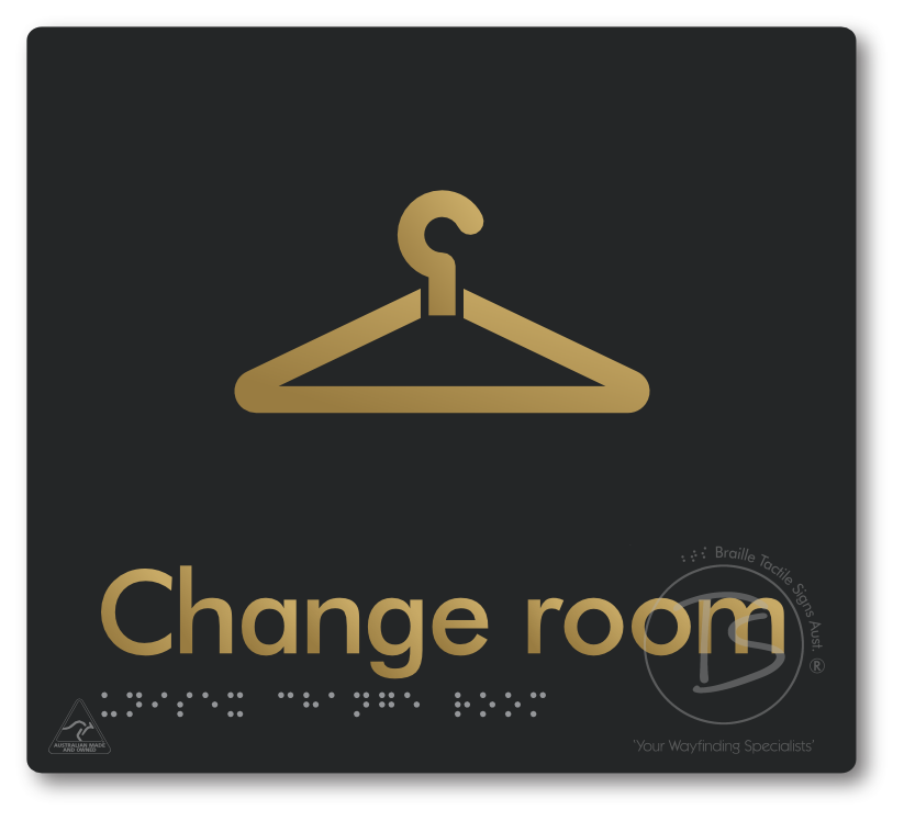 Unisex Change Room - Braille Tactile Signs Aust.