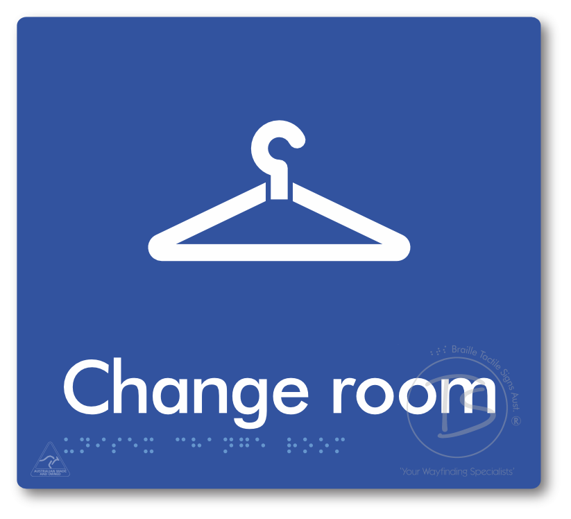 Unisex Change Room - Braille Tactile Signs Aust.
