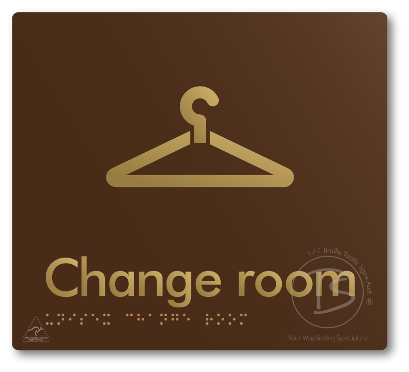 Unisex Change Room - Braille Tactile Signs Aust.