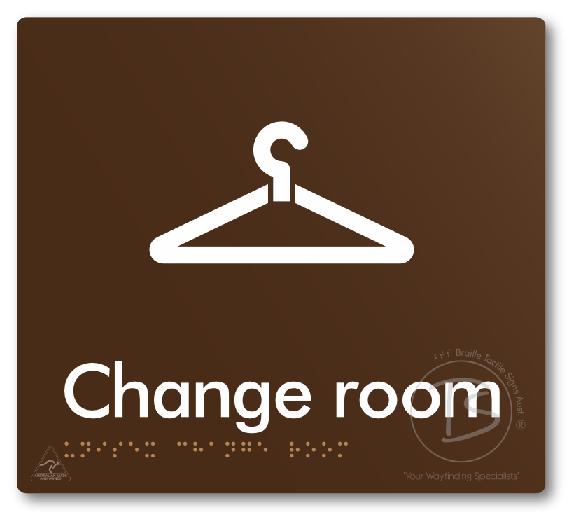 Unisex Change Room - Braille Tactile Signs Aust.