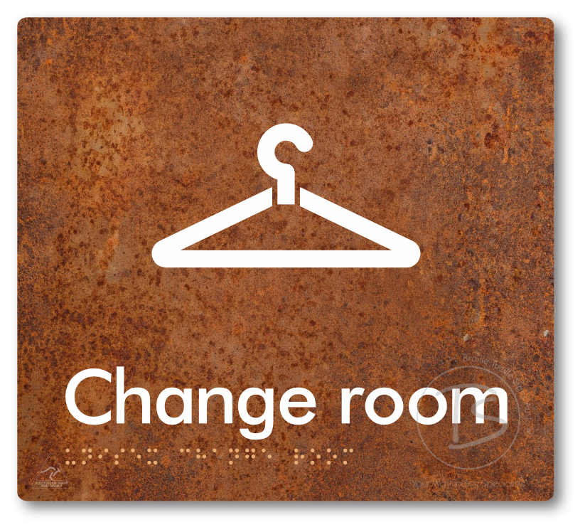 Unisex Change Room - Braille Tactile Signs Aust.