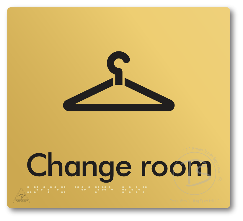 Unisex Change Room - Braille Tactile Signs Aust.