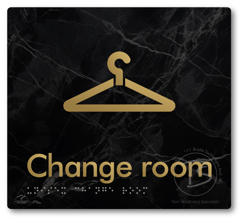 Unisex Change Room - Braille Tactile Signs Aust.