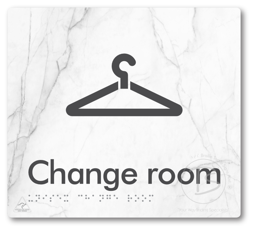 Unisex Change Room - Braille Tactile Signs Aust.