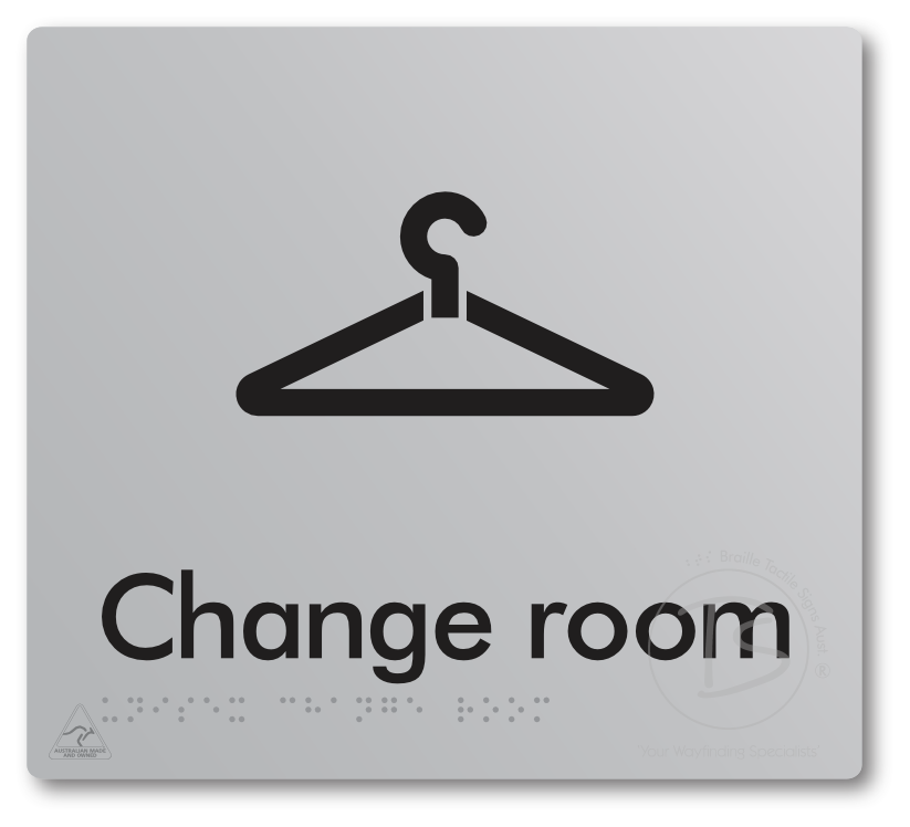 Unisex Change Room - Braille Tactile Signs Aust.