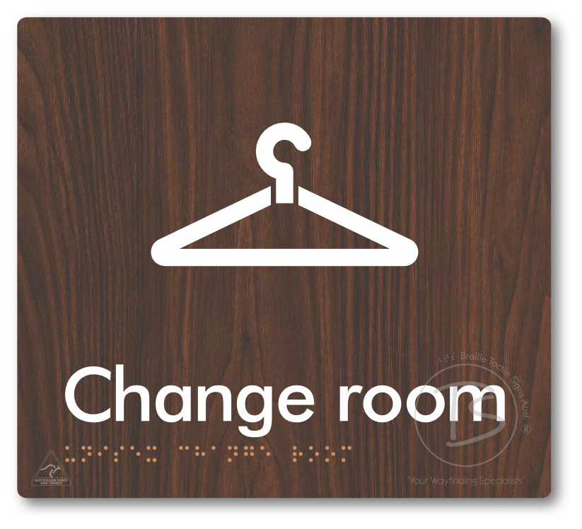 Unisex Change Room - Braille Tactile Signs Aust.
