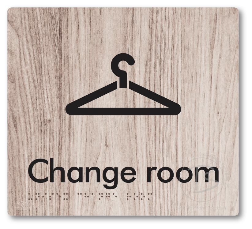 Unisex Change Room - Braille Tactile Signs Aust.