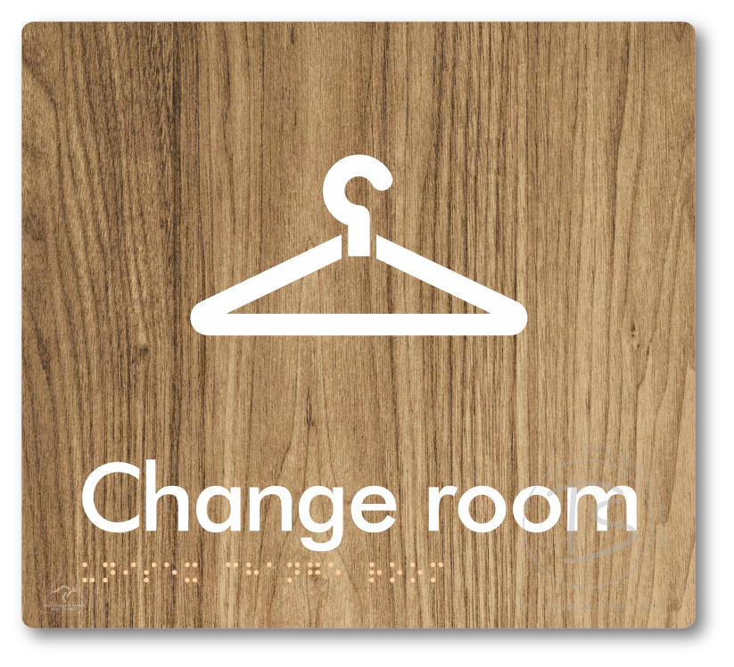 Unisex Change Room - Braille Tactile Signs Aust.
