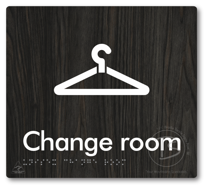 Unisex Change Room - Braille Tactile Signs Aust.