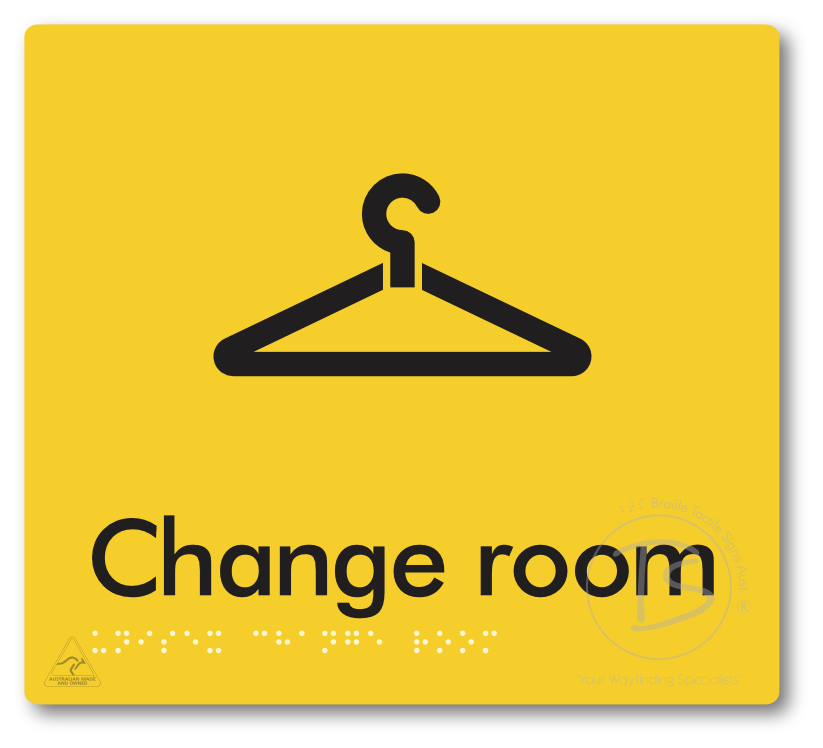 Unisex Change Room - Braille Tactile Signs Aust.