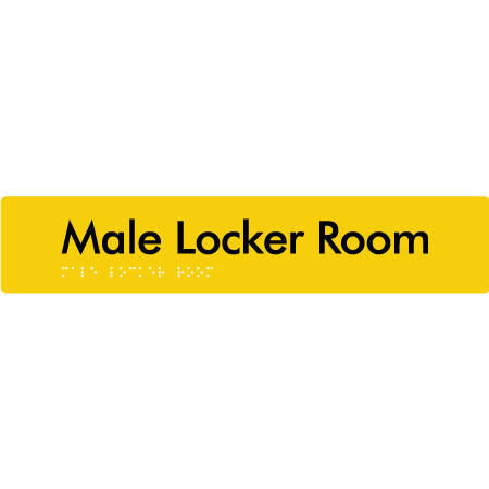 Male Locker Room - Braille Tactile Signs Aust.