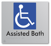Assisted Bath - Braille Tactile Signs Aust.