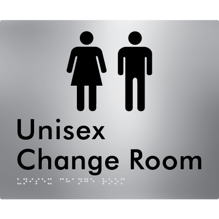 Unisex Change Room - Braille Tactile Signs Aust.