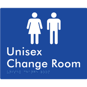 Unisex Change Room - Braille Tactile Signs Aust.