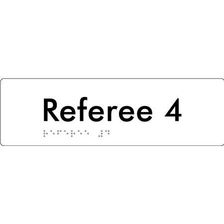 Referee 4 - Braille Tactile Signs Aust.