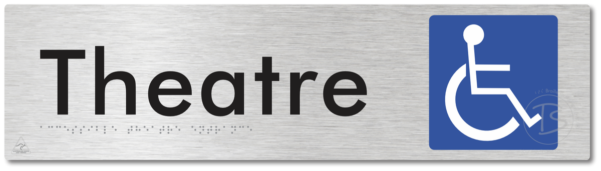 Accessible Theatre Entrance - Braille Tactile Signs Aust.