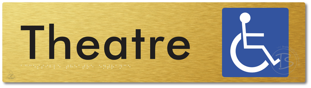 Accessible Theatre Entrance - Braille Tactile Signs Aust.